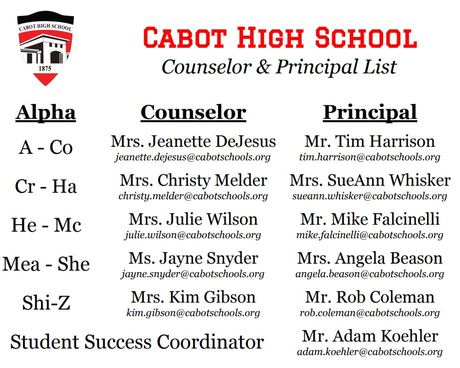 Counselor List